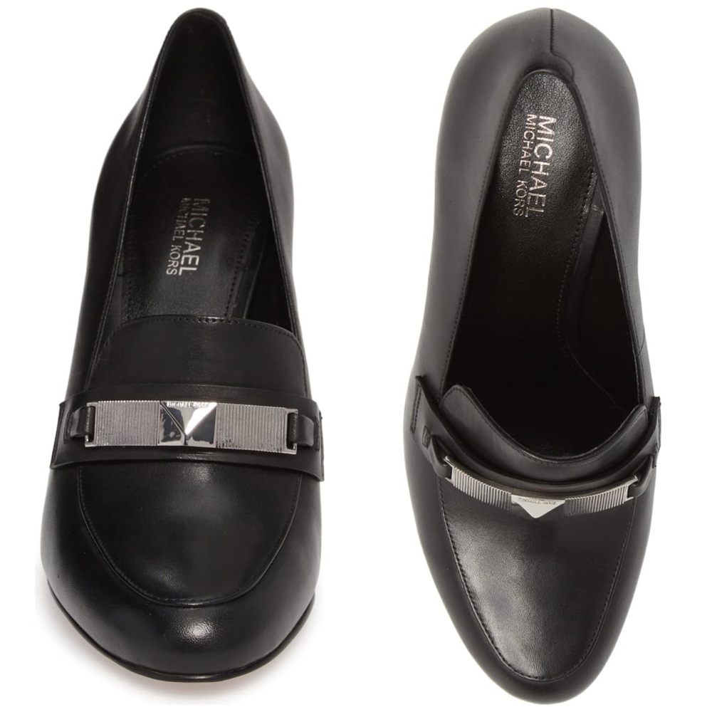 Black Michael Kors Sheila Loafers/Pumps